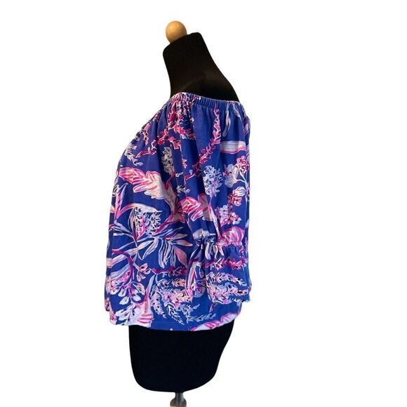 Lilly Pulitzer Channing Top in Wild Within XS - Picture 6 of 11